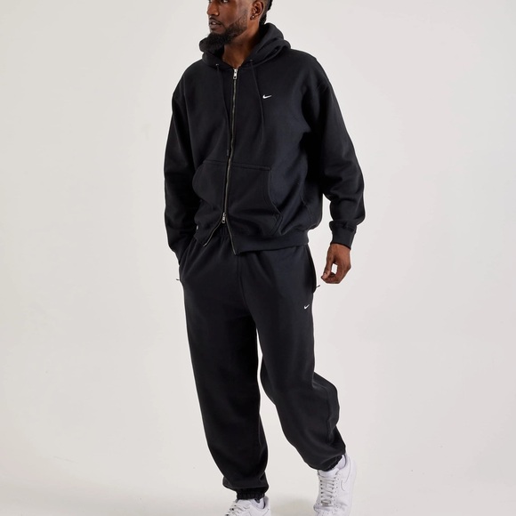 MENS NIKE SOLO SWOOSH FLEECE SWEATPANTS - Picture 2 of 14